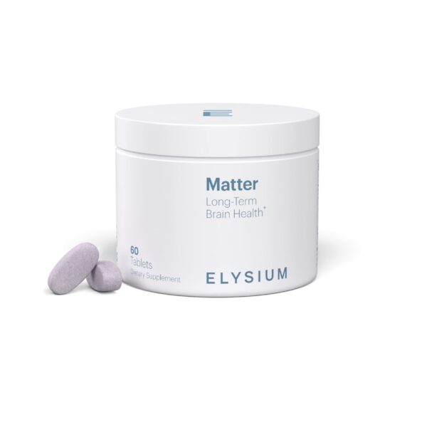 Frente del envase Matter ELYSIUM omega-3 DHA