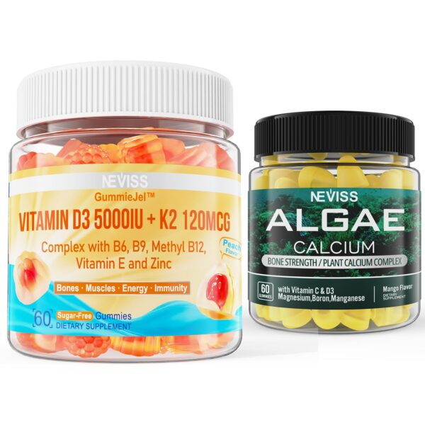 Frente de pack NEVISS gomitas D3 K2