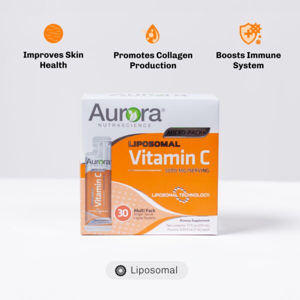 Frente del paquete Aurora Nutrascience Vitamina C 1000 mg