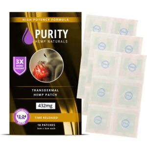 Frente del parche cáñamo Purity Hemp Naturals