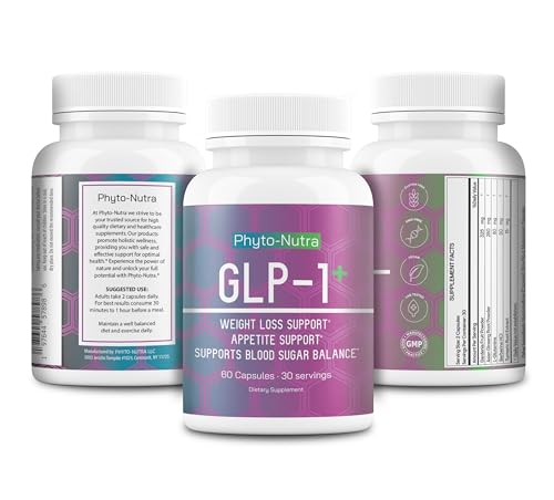 Version 1.0.0 Frasco frontal de suplemento Phyto-Nutra GLP-1 para pérdida de peso