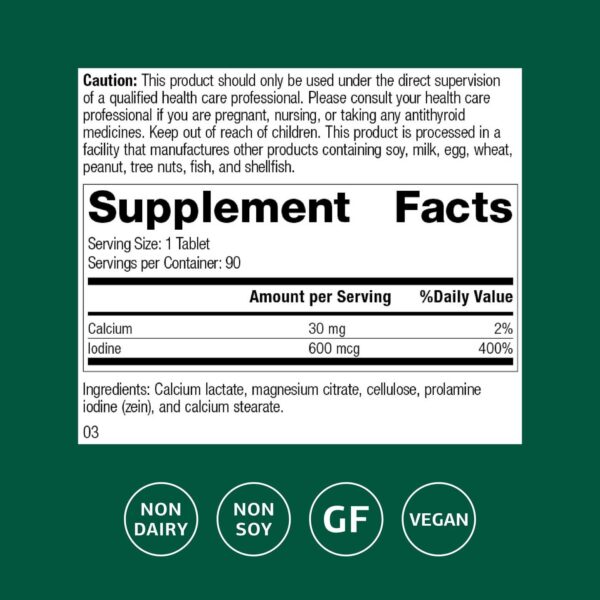 Frente del producto y etiqueta Prolamine Iodine