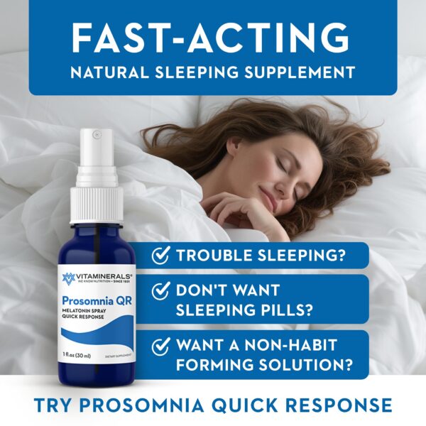 Frente del producto spray para dormir Vitaminerals 133 Prosomnia