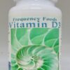 Frasco de Frequency Foods Vitamina D3, 120 cápsulas