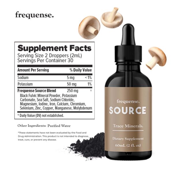 Etiqueta frontal Frequense Source Minerals