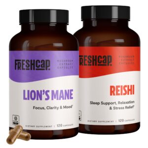 FreshCap Paquete Niebla Cerebral con Melena de León y Reishi