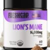 FreshCap frasco polvo suplemento melena de león orgánico 60 porciones
