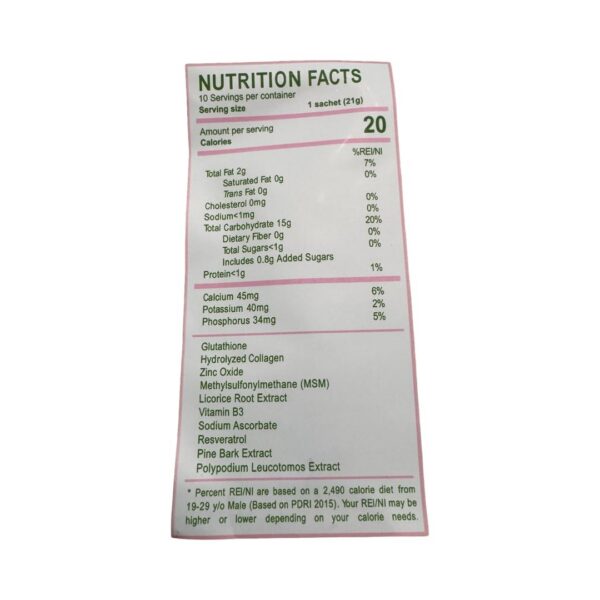 Version 1.0.0 Sobres individuales de Freshies Avocado Milk Collagen Drink