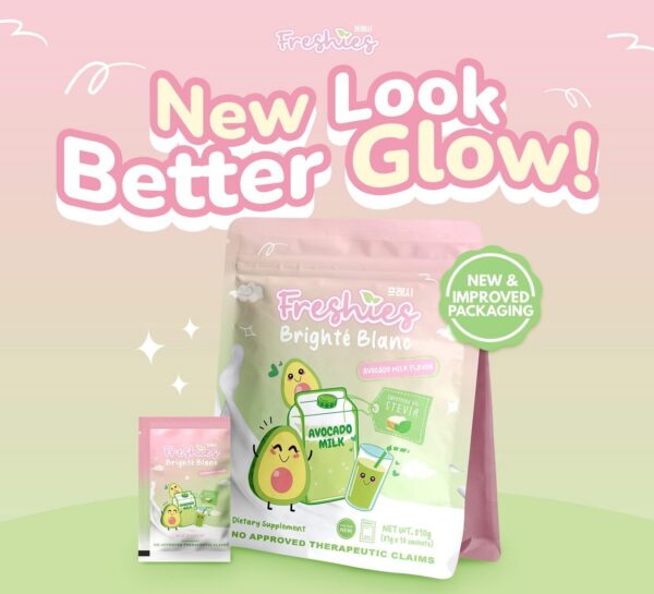 Presentación de 10 Sobres de Freshies Avocado Milk