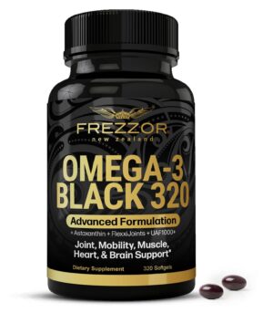 Frezzor Omega-3 Black cápsulas mejillón-verde frontal