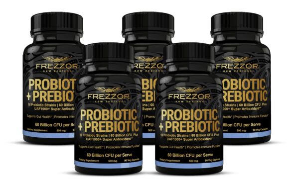 FREZZOR probiótico y prebiótico cápsulas frasco 90 cápsulas