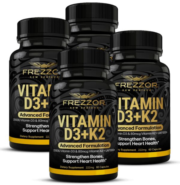 Version 1.0.0 FREZZOR vitamina D3 y K2 frasco 240 cápsulas blandas