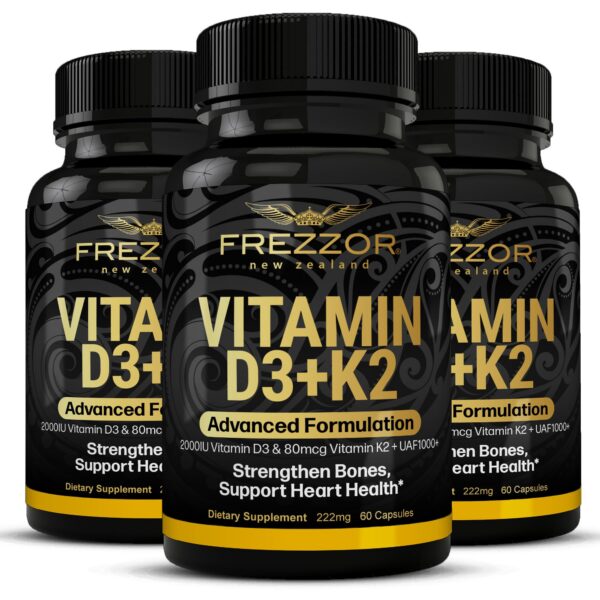 Version 1.0.0 frezzor vitamina d3 k2 alta potencia 180 cápsulas blandas