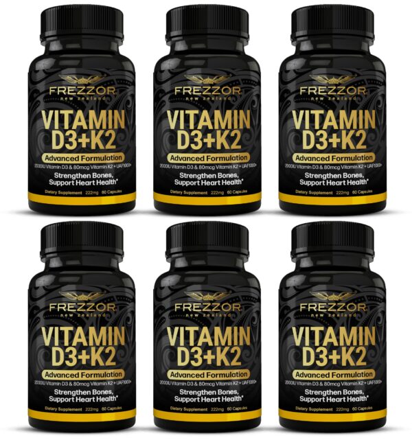 FREZZOR Vitaminas D3 y K2 frasco 360 softgels