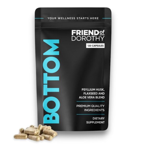 FRIEND OF DOROTHY suplemento fibra Bottom bote frontal 120 cápsulas veganas