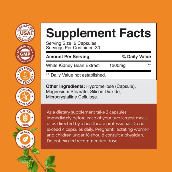 Frijol blanco extracto en cápsulas