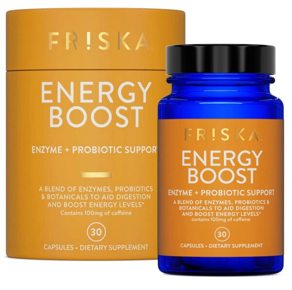 Version 1.0.0 FRISKA Energy Boost suplemento en cápsulas para digestión y energía