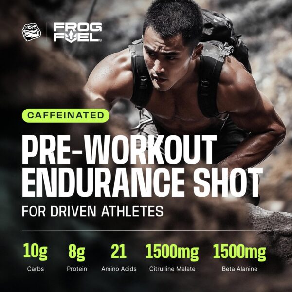 Version 1.0.0 Pack de 24 paquetes Frog Fuel con 80mg cafeína