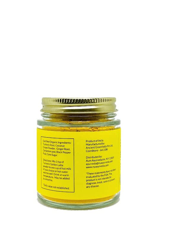 FROM AUM AYURVEDA golden latte ingredientes naturales