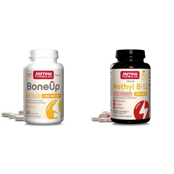 Frente del envase Jarrow BoneUp 360 cápsulas