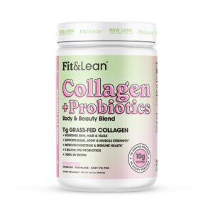 Frente del envase Fit & Lean Collagen + Probiotics