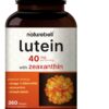 Frente de la etiqueta NatureBell Luteína 40 mg + Zeaxantina 1,600 mcg