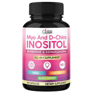 Version 1.0.0 Frente de la etiqueta Cadane Myo & D-Chiro Inositol