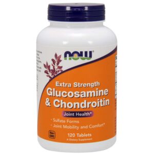 Frente NOW Foods glucosamina condroitina
