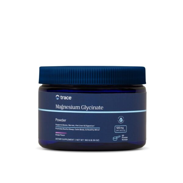 Frente del envase Trace Minerals Magnesio glicinato