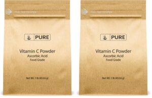 Frente del envase polvo vitamina C PURE ORIGINAL INGREDIENTS