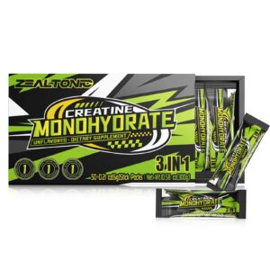 Frente del envase Zealtonic creatina 50 sobres