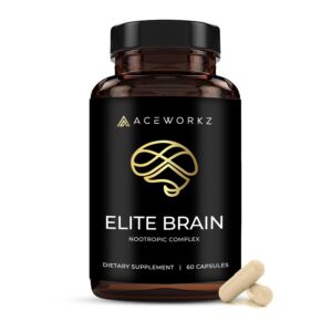 Frontal botella Aceworkz Elite Brain 60 cápsulas