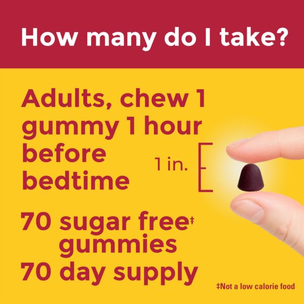 Frontal botella gomitas melatonina Nature Made sin azúcar