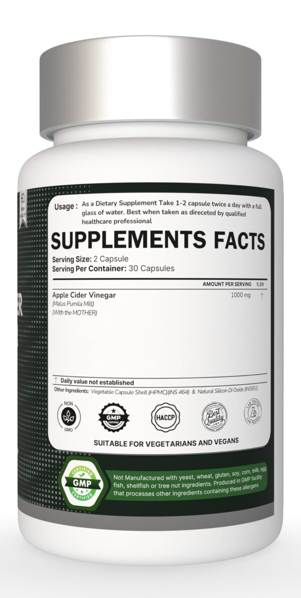 Version 1.0.0 frontal botella suplemento Heroot vinagre de sidra manzana
