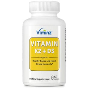 Frontal botella vitaminas d3 k2 viminz 60 cápsulas