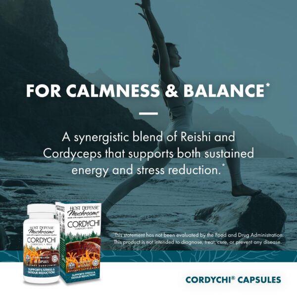 frontal caja cápsulas Host Defense CordyChi 60 unidades