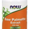 Frontal caja Now Foods Saw Palmetto 320mg 90 softgels