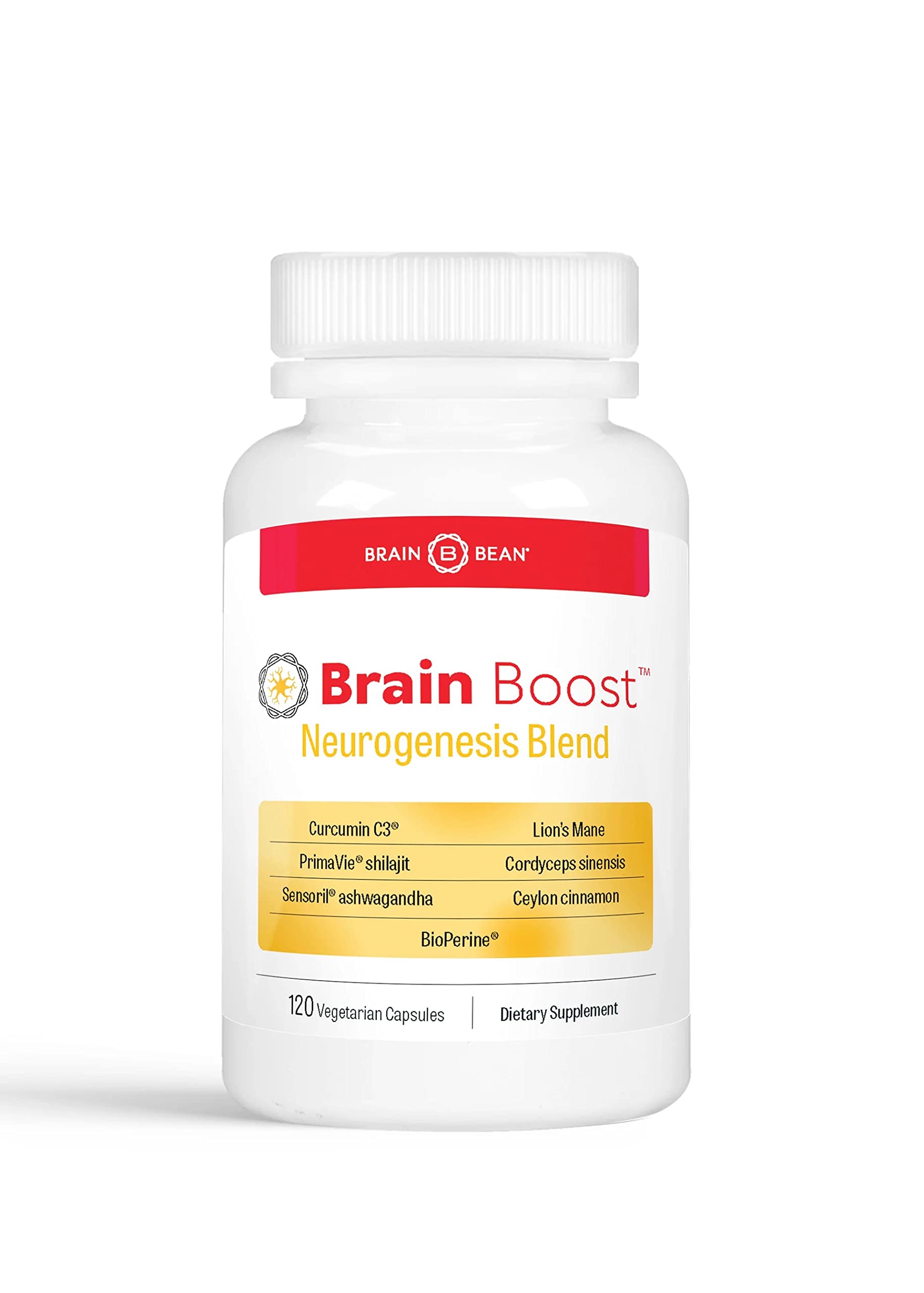 Brain Bean Curcumin, Cordyceps, Hericium and Ashwagandha