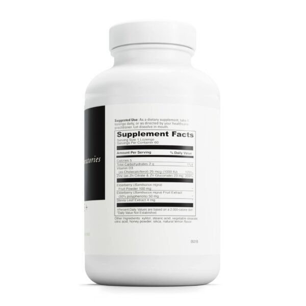 Frontal DAVINCI Zinc Saúco suplemento para sistema inmunológico