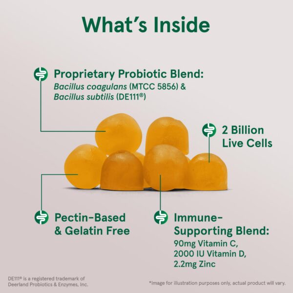Frontal empaque gomitas probiótico Jarrow Formulas