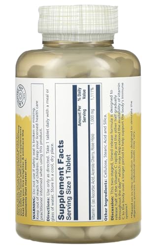 Frontal envase Solaray vitamina c 1000 mg liberación gradual