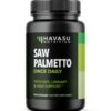 Frontal de envase suplemento Saw Palmetto para función urinaria y próstata