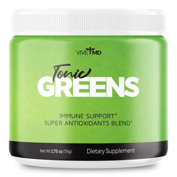 Frontal del envase Tonic Greens de VIVE MD