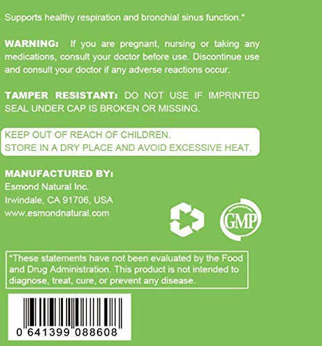 Frontal limpiador pulmonar Esmond Natural 60 tabletas