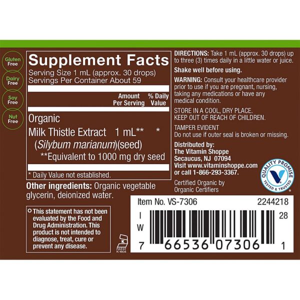 Frontal etiqueta Cardo Mariano Líquido Orgánico plntA