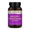 Frontal del frasco Dr Mercola Quercetin & Pterostilbene Advanced