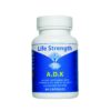 Frontal frasco LifeStrength ADK vitaminas A1 D3 K2 90 cápsulas