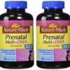 Frontal Nature Made Prenatal Multi + DHA 150 softgels paquete doble