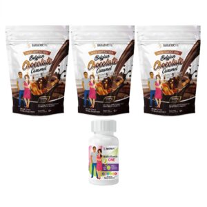 Version 1.0.0 Frontal del paquete BariatricPal 90 días Chocolate Belga Caramelo