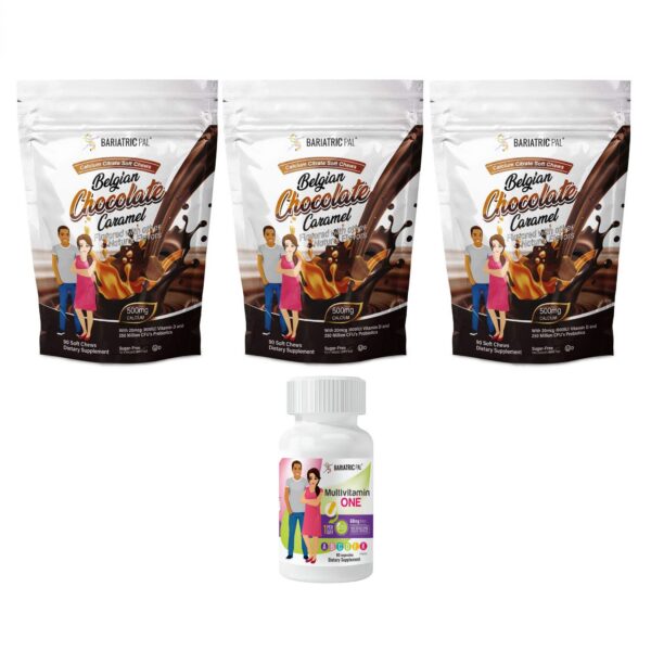 Frontal del paquete BariatricPal 90 días Chocolate Belga Caramelo